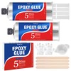 100ML Epoxy Glue w/Tools, 5 Mins Quick Dry Set |