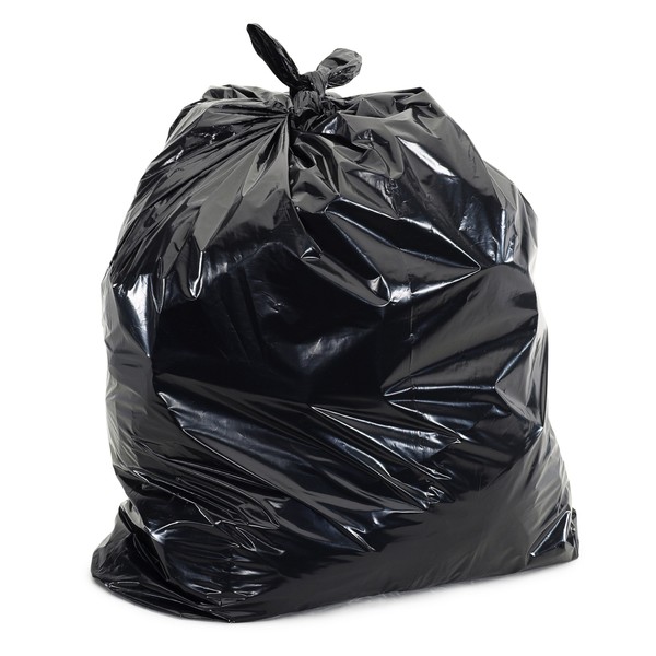 "Plasticplace 25-30 Gallon Trash Bags │ 2.0 Mil │ Black Heavy Duty Garbage Can Liners │ 30"" x 36"" (100 Count)" (W25LDB3)