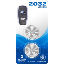 (2 Pack) Remote Key FOB Battery for Subaru CR2032 2032 fits 2017-2021 fits air led Light case Booster Mount Shell Cover Ascent Crosstrek Forester Impreza Legacy Outback CVT STI WRX Smart Accessories