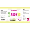 NADH 50 mg 60 Vegan Capsules, Laboratory Tested, High Dosage,