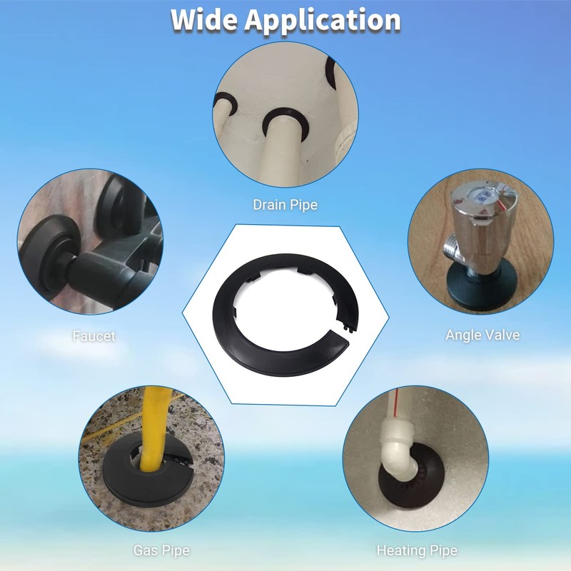 MroMax Fit for 3.5 inch Outer Diameter Flange Water Pipe