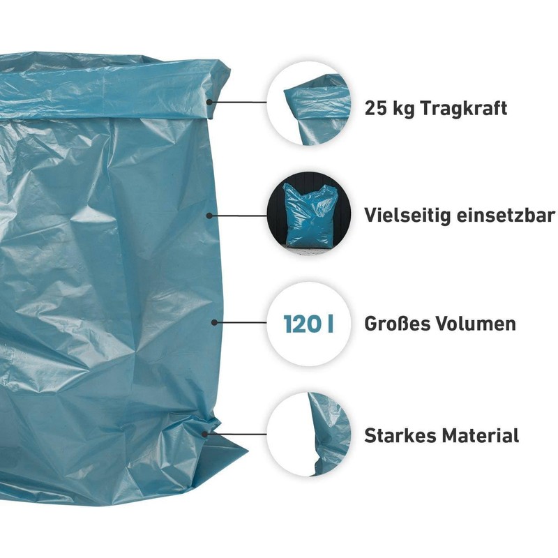 Tip: Hypafol 100 x 120 L Bin Bags, Extra Strong