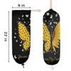 Sunflower Butterfly Plastic Bag Holder Grocery Bag Storage Dispenser Wall