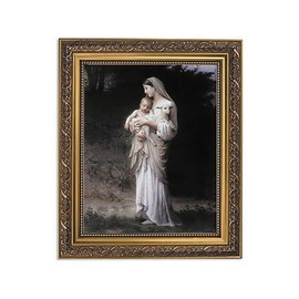 Gerffert Christian Wall Décor Ornate Gold Framed Artwork, 11 x 13-Inch, Innocence