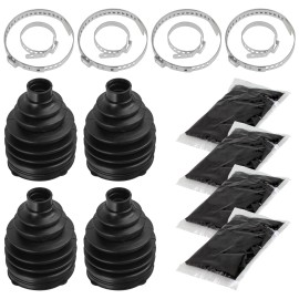 Caltric 2 Front Axle Inner Outer CV Boot Kit for Polaris Ranger 500 4X4 EFI 2009 2010