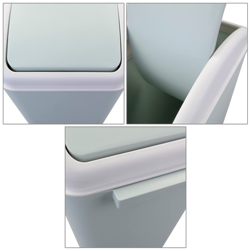 Parlynies Cubo de basura, cubo de basura con tapa, cubo