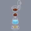 2 Cup 100ML Moka Coffee Pot Single Valve Aluminum Coffee
