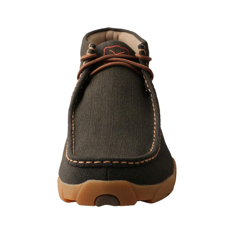 Twisted X Men's Chukka Driving Moc, Moc Toe, Charcoal, 10.5