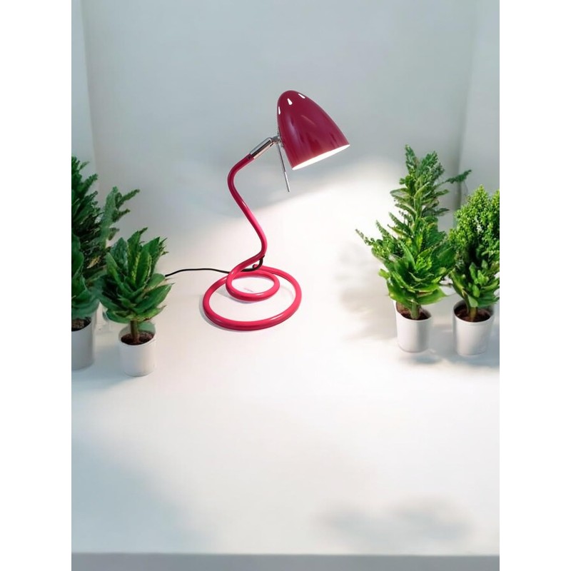 Table Desk Light Lamp SWING Red Height 38cm Socket E27