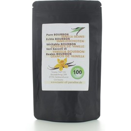 Bourbon Vanilla Beans (Pack of 100 - 10 - 11 cm) Top Gourmet Quality - Grade A 100% Natural from Madagascar