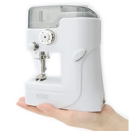 Macross MEH-115 Compact Sewing Machine, Handheld, Beginners, Easy and Convenient, Lithoco, White