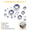 YIYICO Self-Locking Nuts Assortment Hex Nuts Locking Nuts 200 Pieces