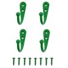 VIPERMARK 4 Pcs Wall Mounted Hooks for Bedroom,Bathroom,Kitchen,and Cabinet Hangers