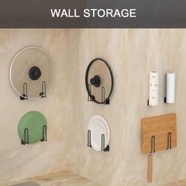 2 Pack Paper Towel Holder, Under Cabinet, Paper Towel Holder Wall Mount for Kitchen, Bathroom, Paper Towel Rack with Self Adhesive