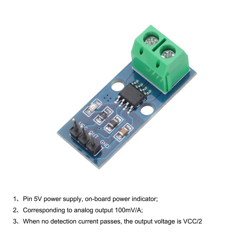 sourcing map 5pcs ACS712 Current Sensor Module 5A Range Hall