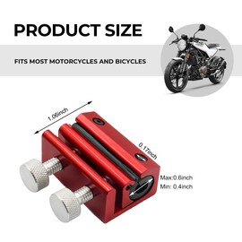 NYTKL Cable Lubricator, Aluminum Portable Wire Lubricant Tool Brake Cable Luber, Dual Throttle Clutch Line Oiler for Bike Scooter Motorcycle ATV Dirt-Bike, Car Accessories (Red)