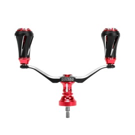 DRESS Custom Handle W Vertex EVO for Spinning, For Shimano 3.5 inches (90 mm), Crimson Red, Shimano Fishing Reel, Custom, Lightweight, Durable, Left and Right