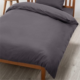 Nishikawa BE36001 PI03600017 Duvet Cover, Single, Washable, Skin-friendly 100% Cotton, Broad Fabric, Easy to Put on and Take Off, Quick Snap, Double Zipper, Both Sides for Easy Insertion and Removal,