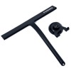 FOSHIO Shower Squeegee for Glass Doors with Suction Cup, Silicone