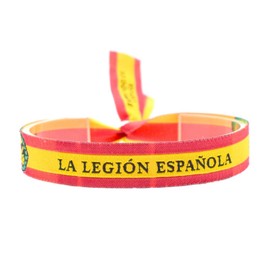 BDM - Pulsera La legión Española, adjustable de Tela, retrovisor coche. - Modelo 1, Cotton