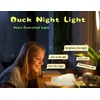 HAPPYBAG Cute Lying Flat Duck Night Light,Voice Control Fun Duck