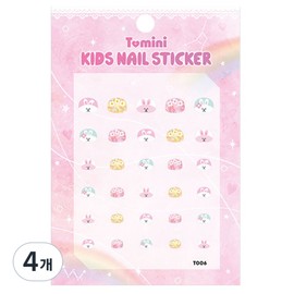 Tomini Kids Nail Stickers, T006, 4 pieces / 투미니 키즈 네일스티커, T006, 4개