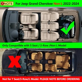 Wocch para Jeep Grand Cherokee - Solapas de barro no L, sin taladro, para todo tipo de clima, guardabarros para Jeep Grand Cherokee 2024, 2022, 2023, accesorios delanteros y traseros