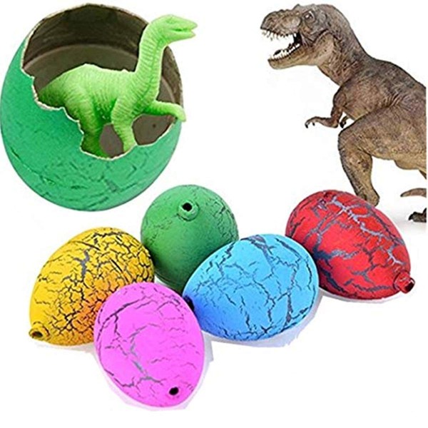 Jofan 24pcs Dinosaur Eggs That Hatch Growing Toys with Mini Dinosaur Figures Inside for Kids Boys Girls Party Favors