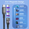 i! - 1,8m 240W Nylon Magnet USB C Schnellladekabel Datenkabel