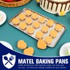 Funnymoom 6 Pcs Baking Stainless Steel Cookie Sheet Small Metal