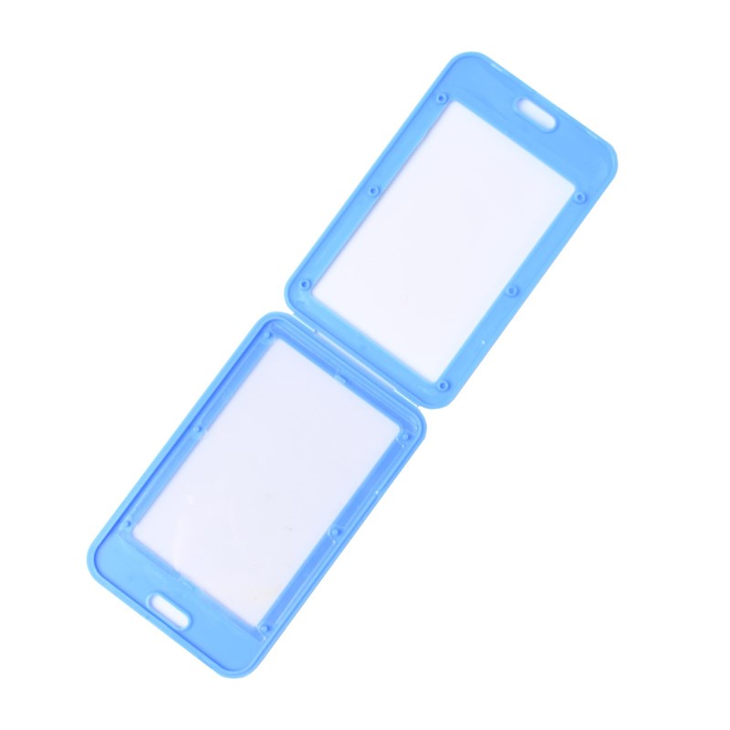 10 Pieces ID Badge Holder with Lanyard, Hard Plastic Work