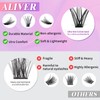 Eyelash Extensions, Eyelash Extensions, 240 Pieces, 40D Natural False Eyelashes