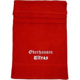 ShirtShop-Saar Oberhausen Ultras; Städte Badetuch, rot