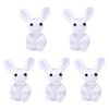 5Pcs Bunny Beads Handmade Lampwork Beads Glass Rabbit Beads