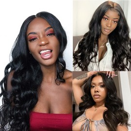SINGLE BEST Human Hair Bundles 10A Brazilian Body Wave Bundles 100% Unprocessed Brazilian Hair 24 Inch Bundles Natural Black（1 Bundle)