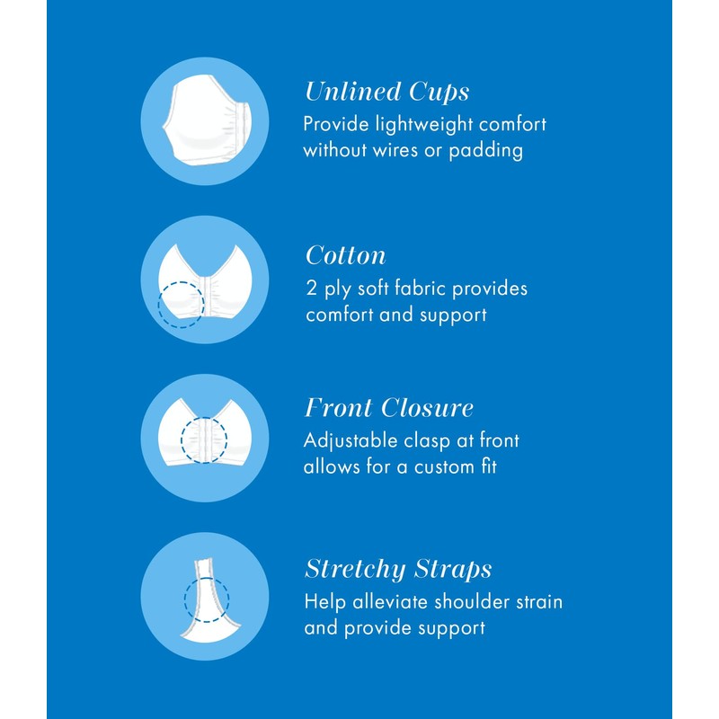 Bestform 5006014 Comfortable Unlined Wireless Cotton Stretch Sports Bra with