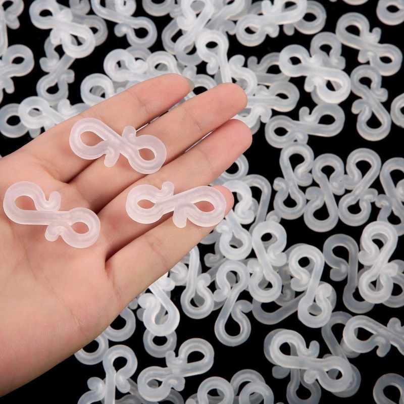 KAHEIGN 216Pcs Gutter Hangers, 3.5cm S Plastic Gutter Clips Weatherproof