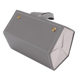 Sunglasses Organizer Case, Foldable Travel Glasses Storage Organizer with Multiple Slots for Glasses, Jewelry (Gray)