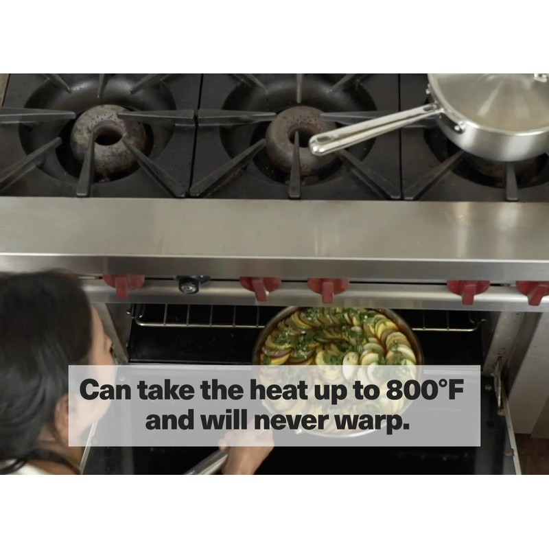 Misen 5-Ply Stainless Steel 10" Frying Pan - Professional Cookware