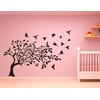 Birds with Tree Wall Decal and Decorative Sticker Size(59 86)