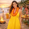 50 Collares Hawaiano Flores Fiesta Boda Xv Años Eventos Neón
