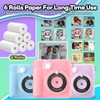 Printer Paper,6 Rolls for Kids Instant Print Camera,HD Printing Thermal