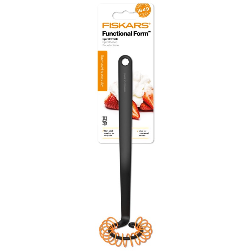 Fiskars Spiral Whisk, Length: 27 cm, Ø 6 cm, Plastic,
