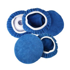 ZYTC Almohadilla de microfibra suave para pulir el capó, 5 unidades (azul oscuro, 7-8 pulgadas)