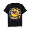 Schools Out For Summer Teacher Girls Boys Kids Yellow Duck