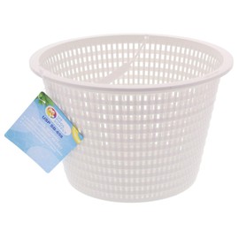 U.S. Pool Supply Swimming Pool Plastic Skimmer Replacement Basket (Set of 2) - Skimmer Basket for Inground Pool, Skim Filter Remove Leaves and Debris - 8" Top, 5.5" Bottom, 5" Deep - Not Weighted