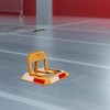 Orange Car Parking Lock,Folding Car Parking Lock with Keys,Manual Parking