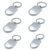 Men keychain round Stainless steel engravable polished keyring keyfinder x12pcs