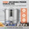 VEVOR Brew Kettle 5 Gal, Brewing Pot Stainless Steel, Brew