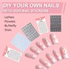 French False Nails Kit, 240Pcs Long Square Press On Nails,